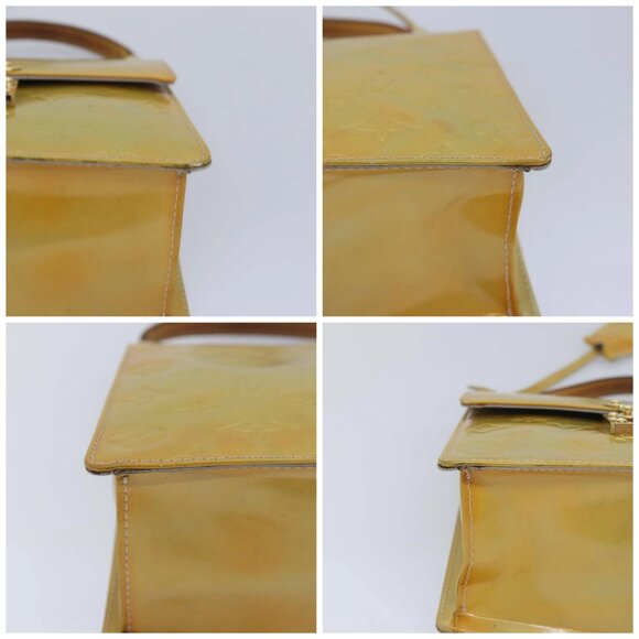 LOUIS VUITTON Monogram Vernis Spring street Hand Bag Gris M91029 LV Auth 84706 - Picture 14 of 16